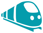 Train icon vector, Modern Transportation sign Isolated on white background.